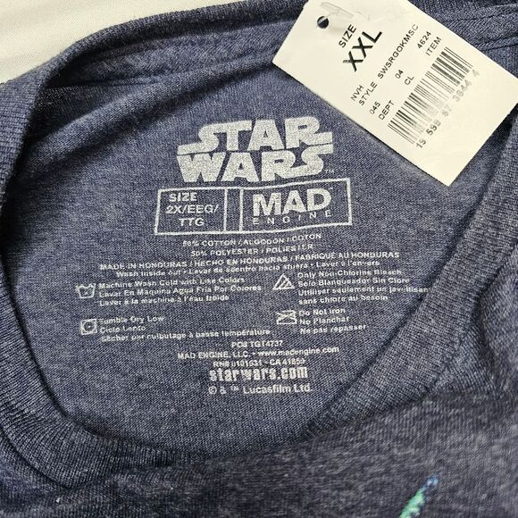 Star Wars XXL Gray-Blue Short Sleeve Graphic T - Picture 6 of 7